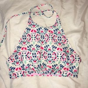 AERIE Halter High Neck Bikini Top